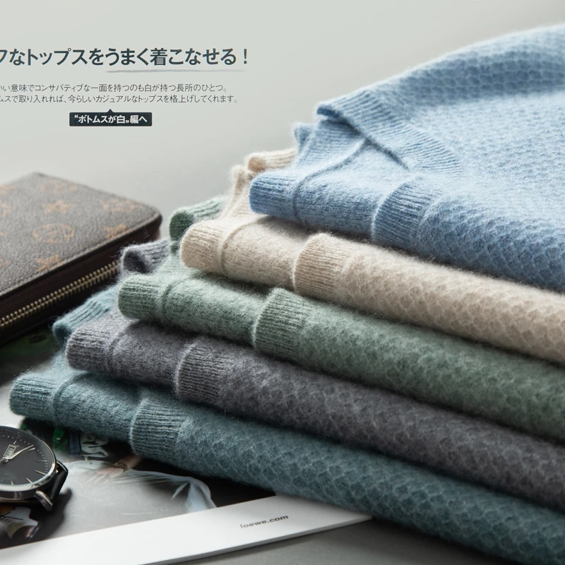 

Men O-neck Cashmere T-shirt Spring Summer Basic Short Sleeve Pullover Soft Solid 100% Cashmere Knitwear Smart Casual Sweater Top
