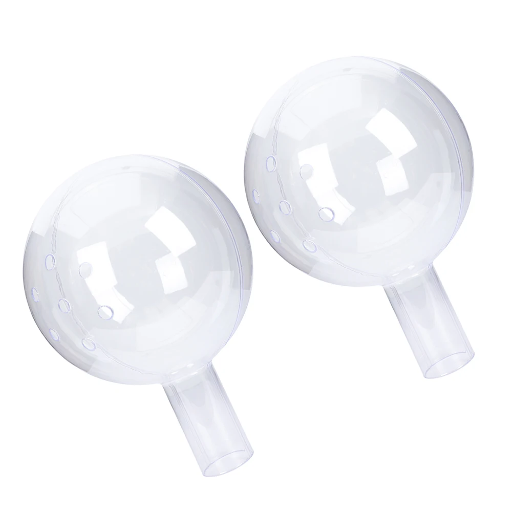 

2 pcs Clear Plastic Balls Transparent Acrylic Fillable Diy Chocolate Packaging Holder Wedding Party Centerpiece