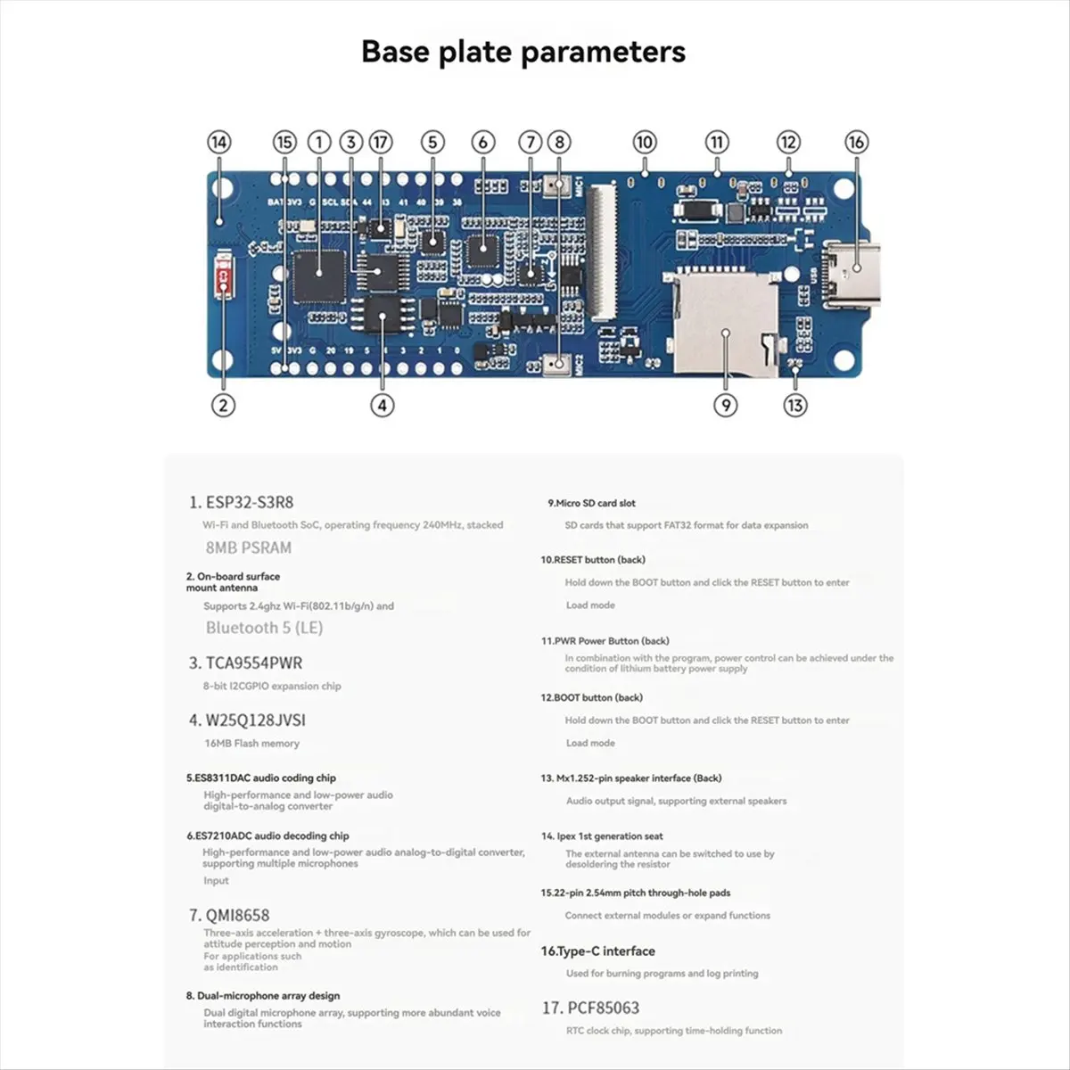 

(ABGQ) 3,49-дюймовая плата разработки ESP32-S3 с емкостным сенсорным экраном для DeepSeek AI, ЖК-дисплей 172x640, модуль N16R8 B
