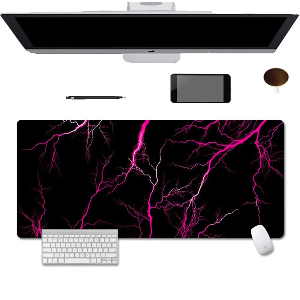 

2MM Desk Pad Protector, Office Desk Mat, Large Mouse Pad, Natural Rubber Waterproof Non-Slip PU Desk Blotter for Office and Home