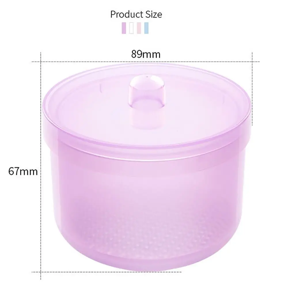 Nuevo esterilizador de brocas de plástico para decoración de uñas, caja de limpieza de herramientas para uñas con tapa, estuche de almacenamiento para manicura, herramientas de manicura