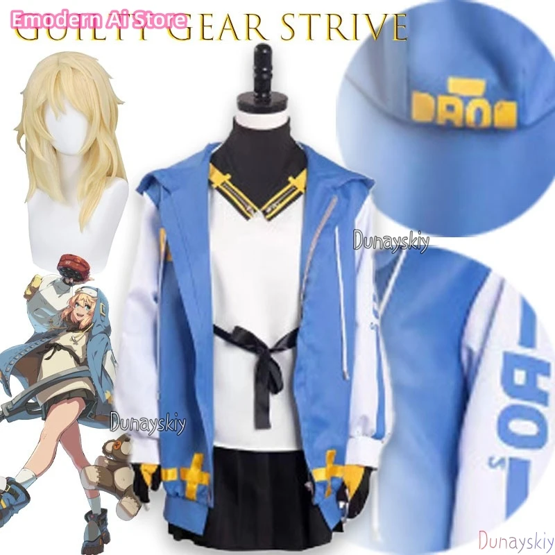 Guilty Gear Strive Bridget Cosplay платье Anime Game Outfit For Women Halloween Comic Con Role Play Party Full Set Halloween view 2