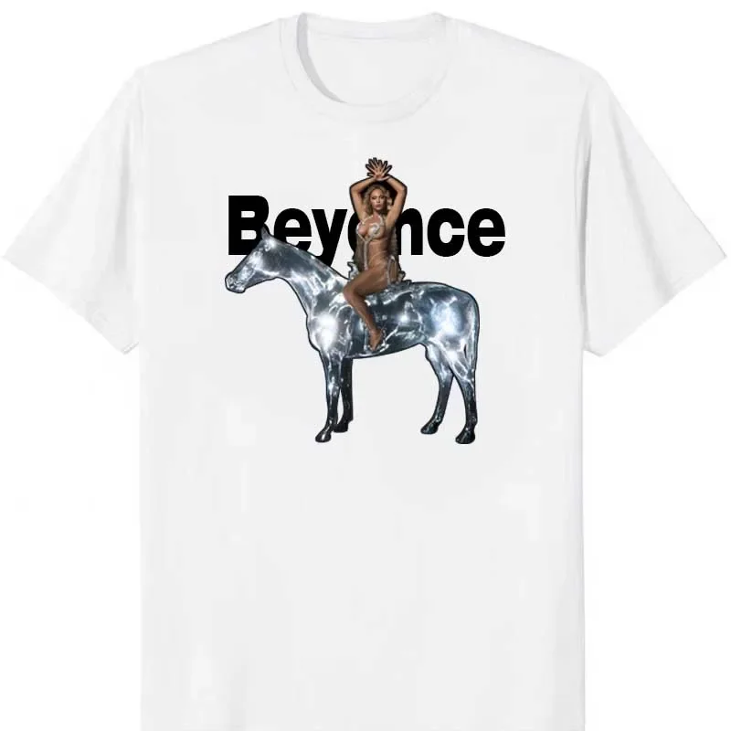 Pop Singer Beyonce Renaissance T-Shirts 2022 New Album Tee for Fans Unisex Short Sve Fashion Tops Casual Streetwear Camisetas