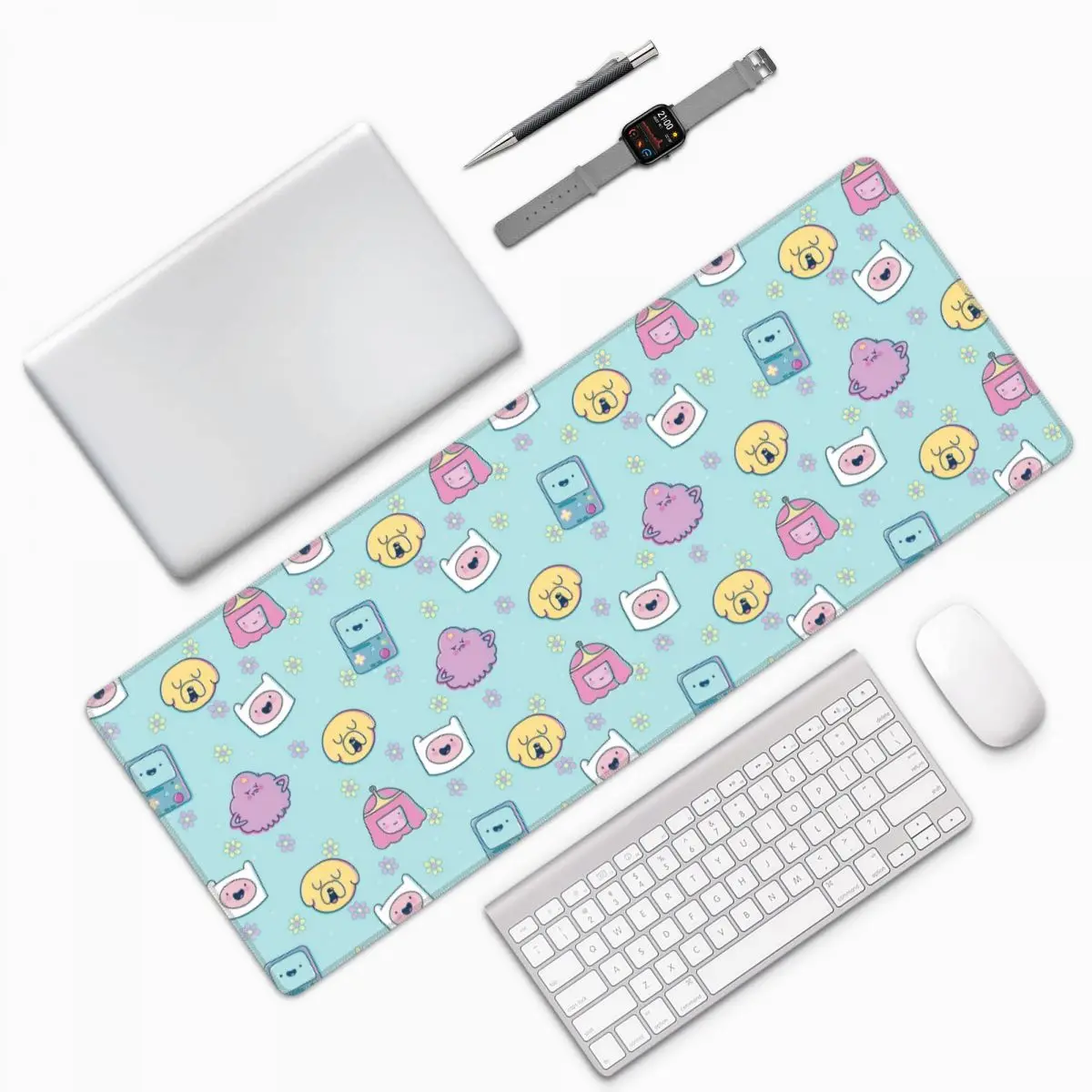 Adventure Friends (Adventure Time) Large Mouse Pad Computer Keyboard Mouse Mat Gaming PC Laptop Desk Mat Table Mats