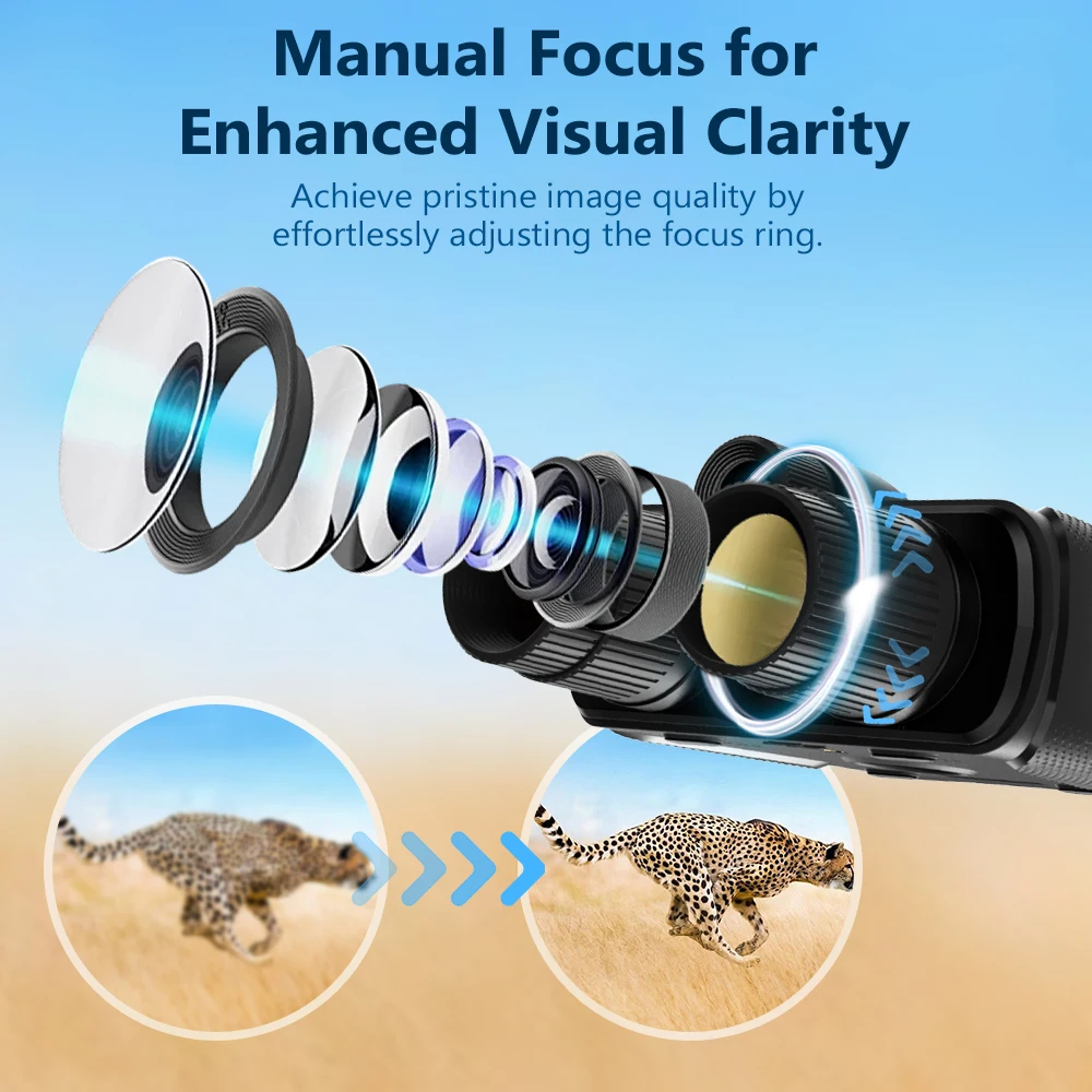 Newest 4K Infrared Night Vision Binoculars Digital Tactical Telescope Camera  Anti-shake Waterproof for Hunting Camping