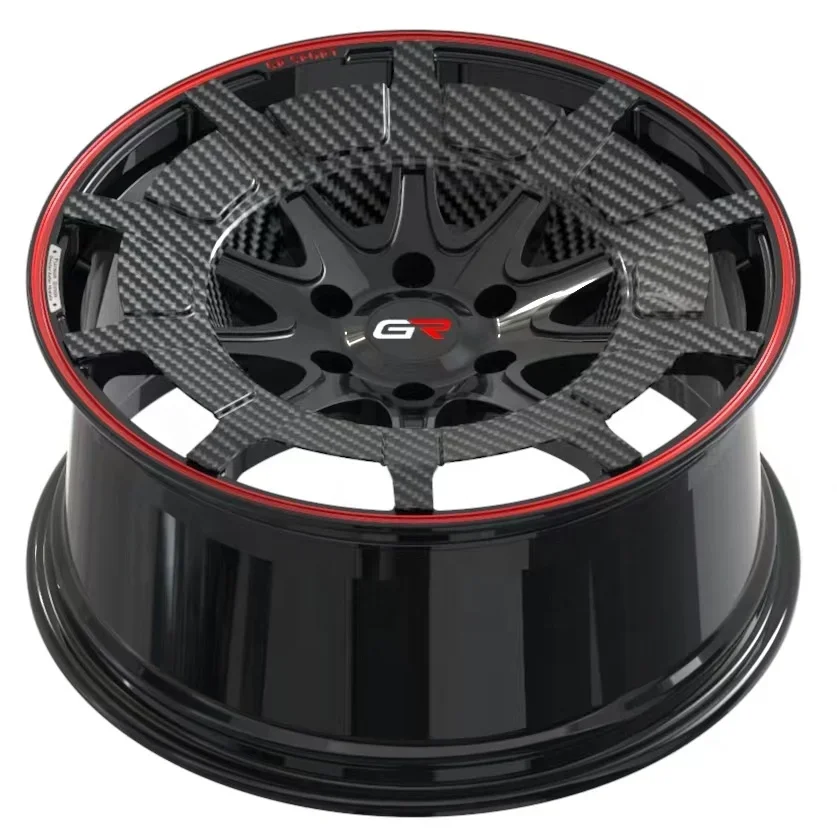 GVICHN Brand Factory Direct 21 22 23 24 inch forged custom alloy car wheels with carbon fiber cover