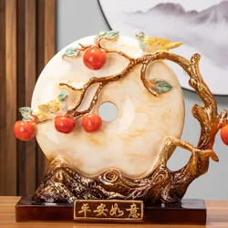 Creative Chinese Persimmon Decor Home & Porch Accessories Prosperity Gifts for Friends Elegant Living Room Ornament for Fortune
