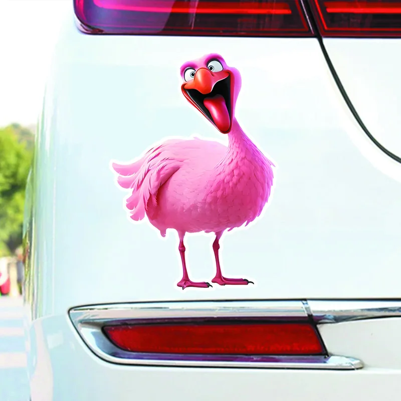 Car Stickers Decal Funny Flamingo Stickers- Creative Niche Vinyl Car Stickers Waterproof Motorcycle Stickers