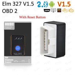 Bluetooth ELM327 V1.5 Best Chip ELM 327 With Power Switch on/off elm327 BT OBDII Code Reader For Android Phone