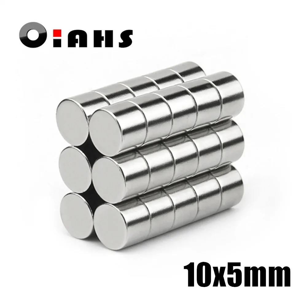 10-200pcs 10x5mm Super Powerful Strong Bulk Small Round NdFeB Neodymium Disc Magnets Dia10*5mm N35  Rare Earth NdFeB Magnet