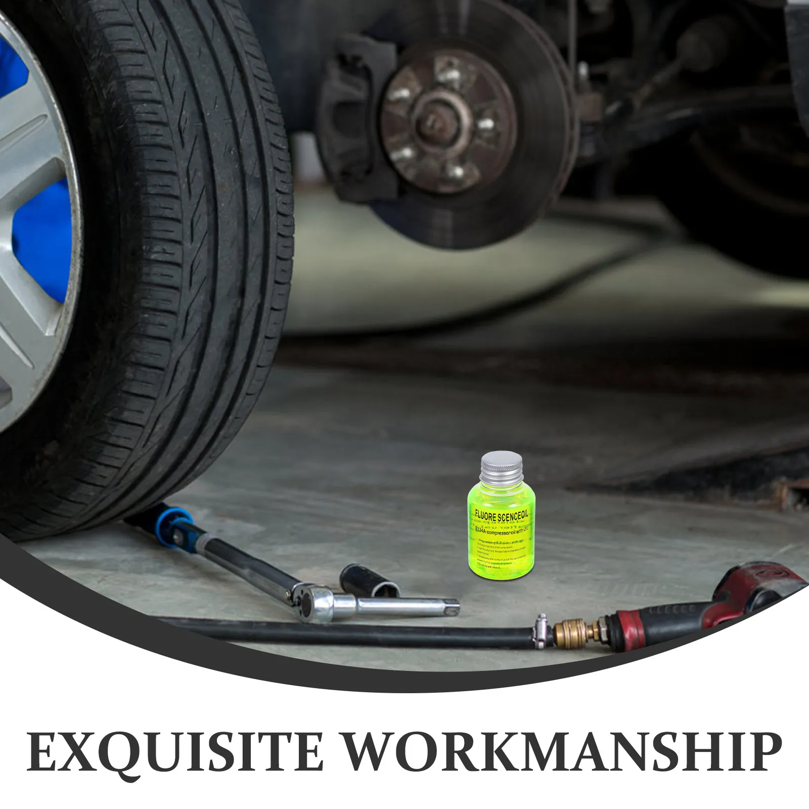 Automotive Air Conditioning Dye Kit 60ml Uv Fluorescent Oil Dye High Sensitivity Detection Refrigerant Leak Test Supply