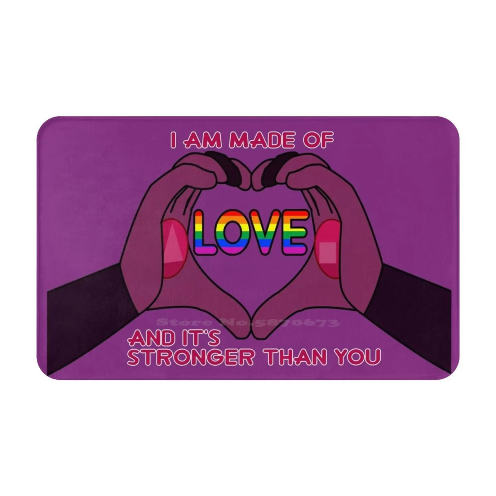 Love. Stronger Than You Soft House Family Anti-Slip Mat Rug Carpet Steven Universe Garnet I Am Made Of Love Stronger Than You