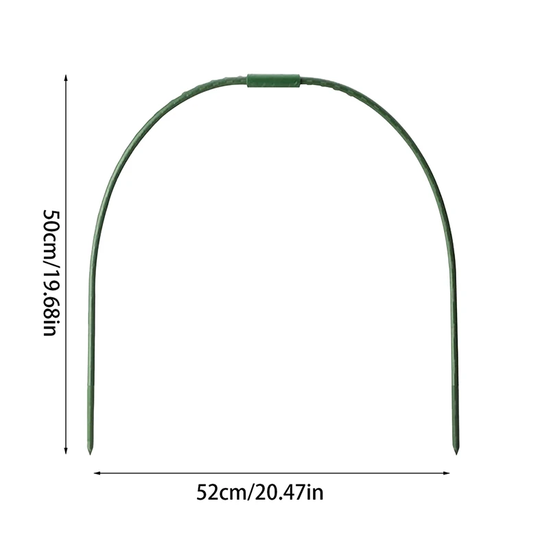 1/3/6 sztuk 50*52cm obręcze do szklarni sadzenie rosną rama tunelowa obręcz do szklarni rama obręcze zielone obręcze ogrodowe uchwyt na rośliny