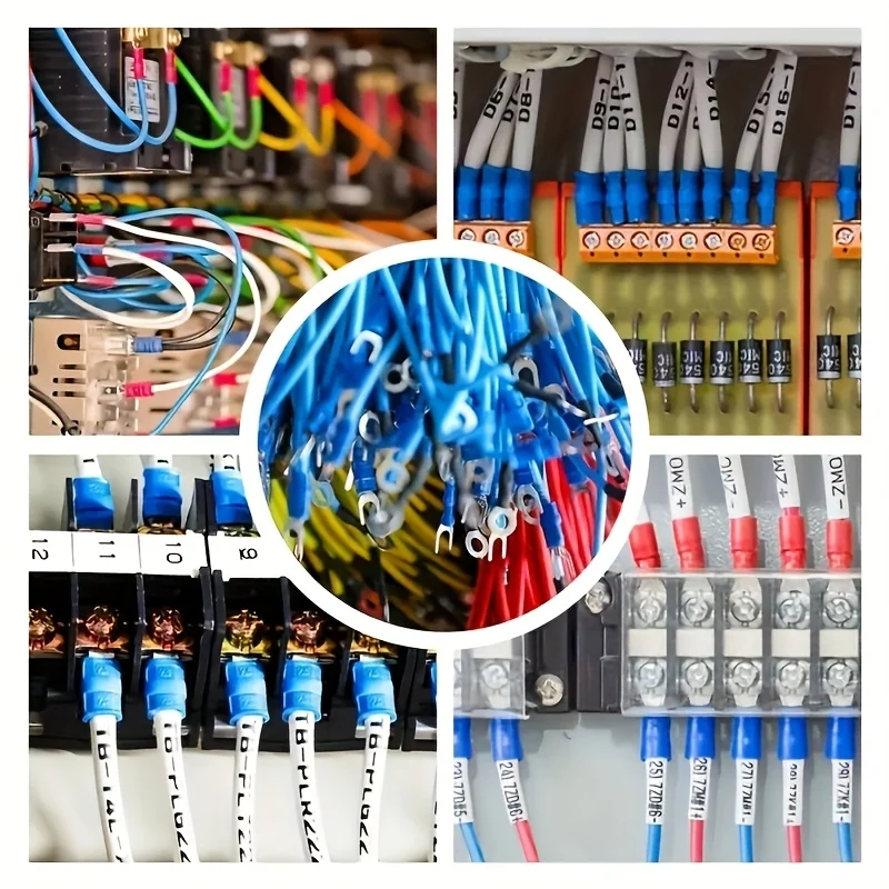 SN-02C Wire Crimping Tool Kit AWG 23-13 280PCS Insulated Wire Electrical Connectors Ring Spade Cable Lugs Wire Crimp Set image 6