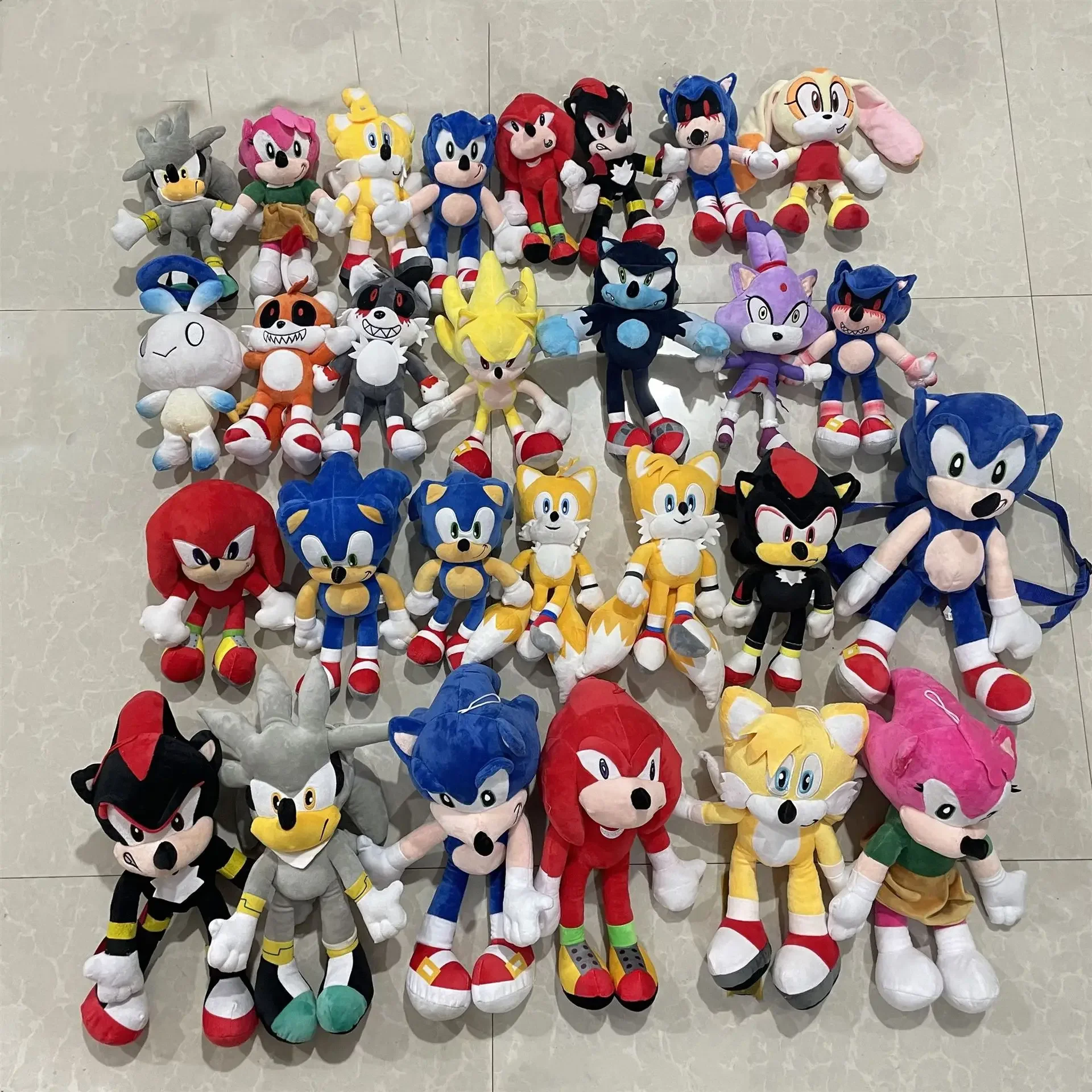 Peluche SONIC 2026, Juguete de Peluche de Amy Rose, Knuckles y Tails, Muñeco de Peluche Suave y Adorable, Regalo de Cumpleaños para Niños