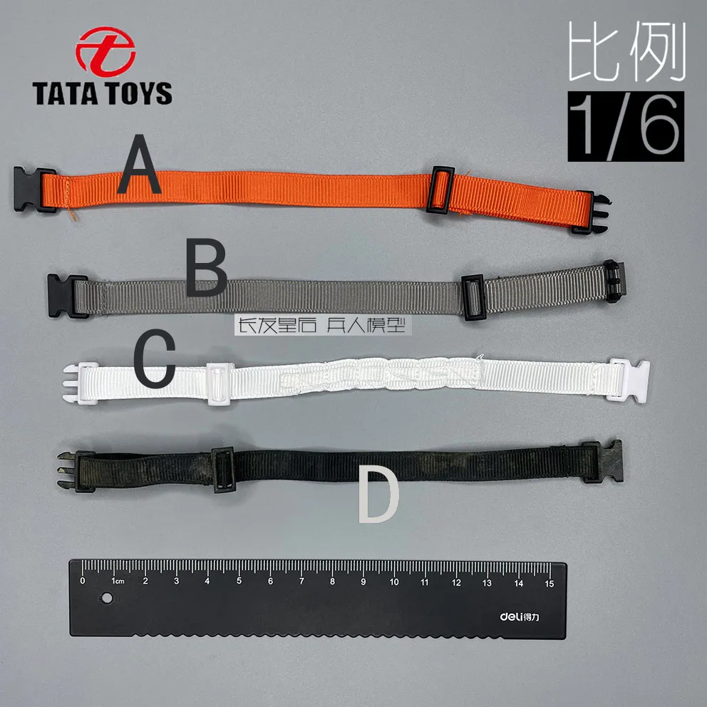 

1/6 Male Soldier Black Belt Orange Belt for 12 Inch Action Figure Clothes Accessories