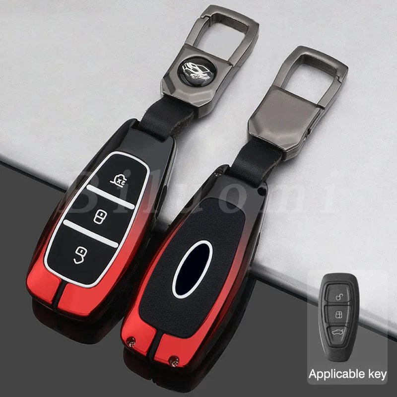 New Car Key Case Shell for Ford Kuga Focus Mk3 Mk4 Mondeo Fiesta Titanium Ecosport Transit MK8 Cover Remote Fob Accessories