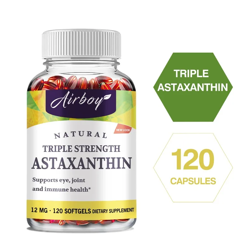 

Astaxanthin - Antioxidant, Metabolism, Protect Eyes, Improves Blood Circulation, Promotes Joint, Skin and Cardiovascular Health