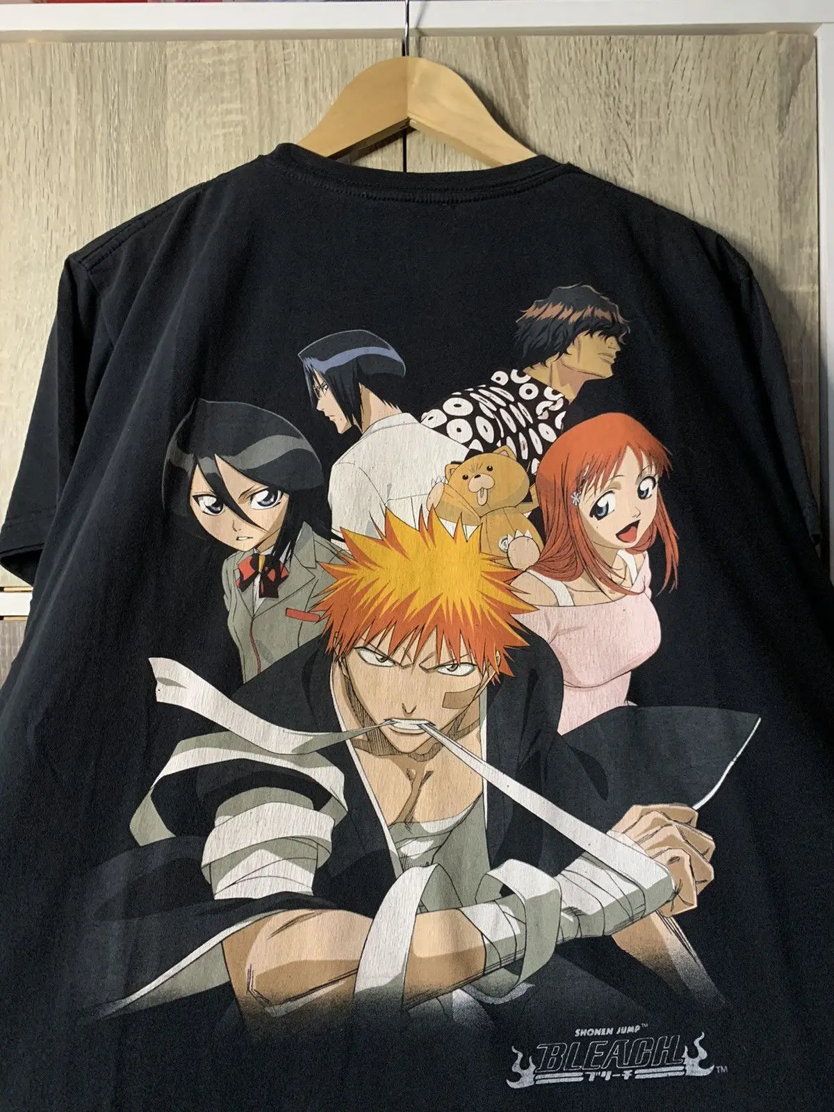 Bleach Oversized Unisex T Shirt Streetwear Cotton New Retro Short Sleeves Graphic Print T-Shirt Women Men Couples high quality