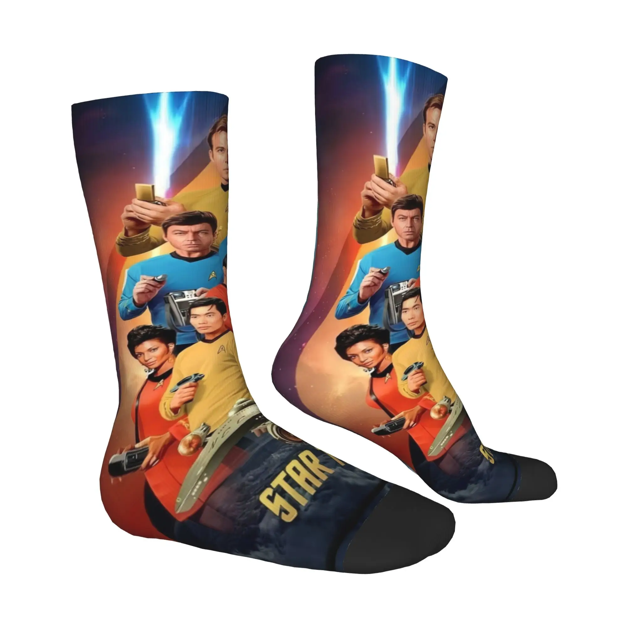 Star Trek Science Fiction TV Series  Dress Socks Mens Womens Warm Fashion  Crew Socks