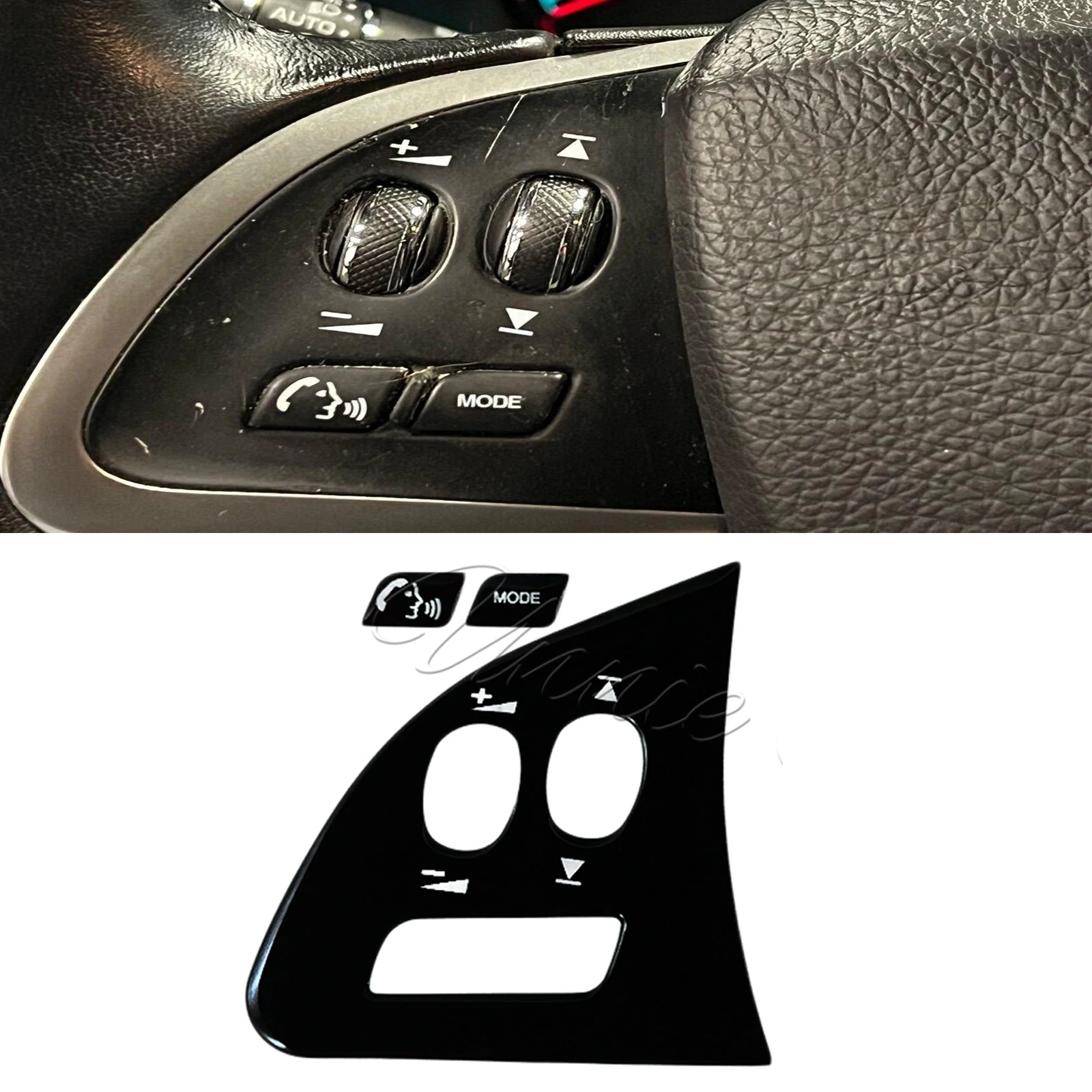 Black Interior Covers for Jaguar XF Steering Wheel Buttons Upgrade Repair Stickers for Jaguar XF Parts 2014 2015 Car Decorations