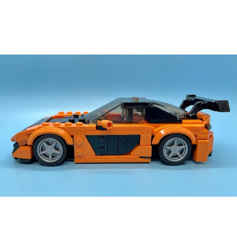 

MOC-112299 Новый маленький классический культовый городский спортивный автомобиль RX-7, гоночный строительный блок, модель 294 деталей, детская игрушка на день рождения для мальчиков, подарок