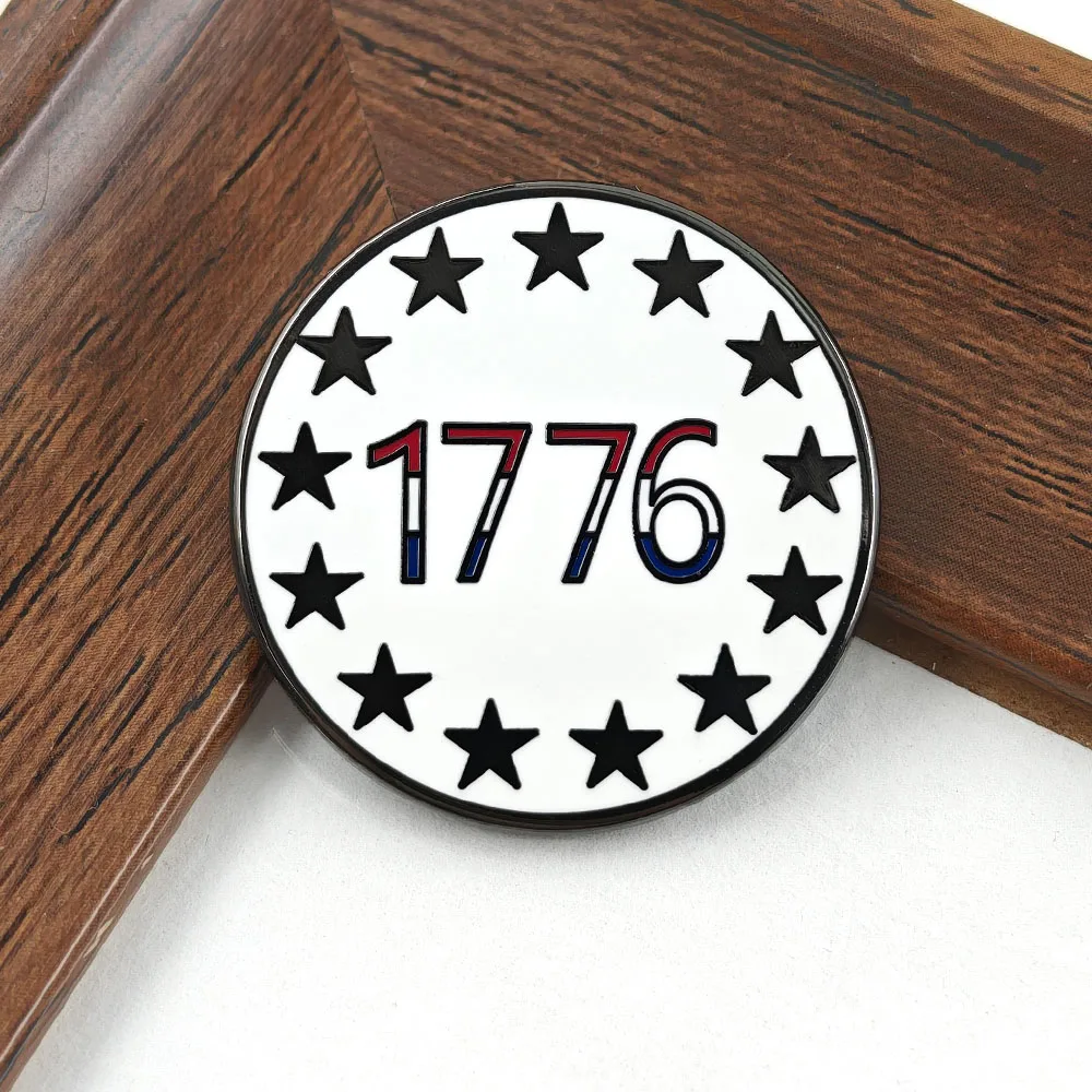 USA 1776 Emaille-Pins 4. Juli Patriotische Broschen Betsy Ross 13 Sterne Metall-Abzeichen Kleidung Rucksack Anstecknadel Schmuck Geschenk – Detail 8