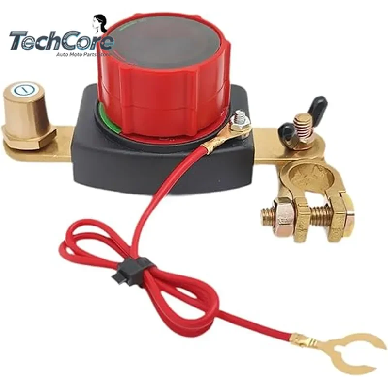 New Digital Copper Waterproof 12-24V 5-60A 2-Pole Battery Disconnect Switch with Voltmeter Display RV Car Steam Boat