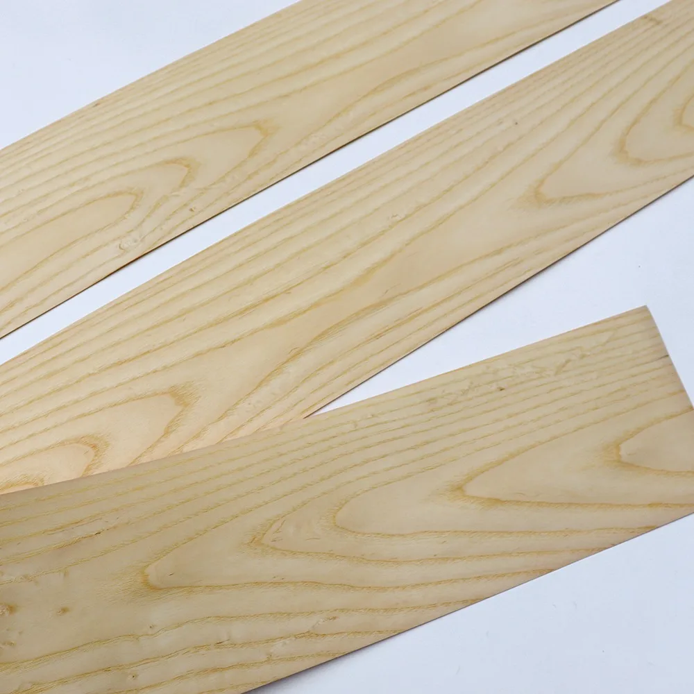 98 Inch Natural White Ash Wood Veneer Roll,0.45mm Flat Cut,Apply for Cabinet Furniture Door Frame Interior Home Decoration