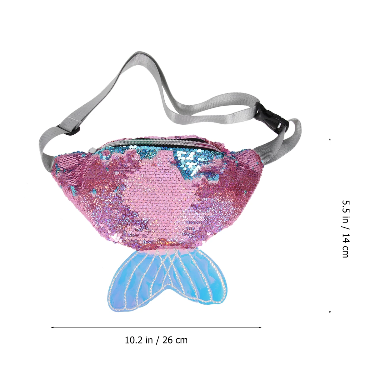 

Sequin Makeup Waist Bag Women Lightweight Large Capacity Outdoor Sequins Chest Shoulder Bags Perfect for Travel Hiking Bike