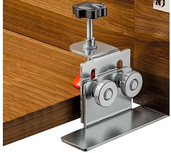 Stainless Steel Cabinet Door Installation Tool Portable Kitchen Frame Fixture Mounting Jig Bracket for Easy Fixation in Househol
