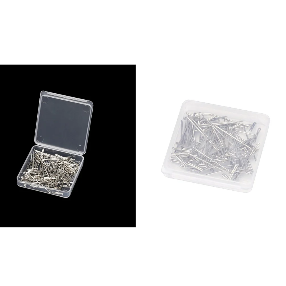 50 قطعة 45 مللي متر الفولاذ المقاوم للصدأ مجموعة صندوق تخزين من البلاستيك لتصفيف الخياطة صياغة النمذجة عرض الحياكة حجب العناية بالشعر