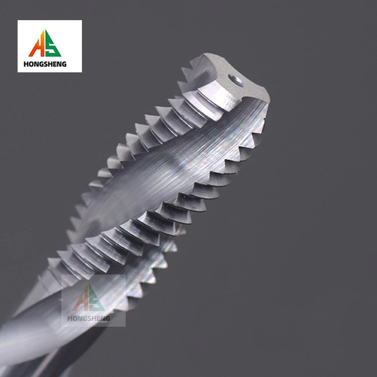HRC60 CNC Hartmetall Gewindebohrer Spirale Gerade Flöte Fluteless Maschine Gewindeformung Beschichtete Härte M2 M3 M4 M5 M6 M8 M10 M12Metall Werkzeug – Detail 9