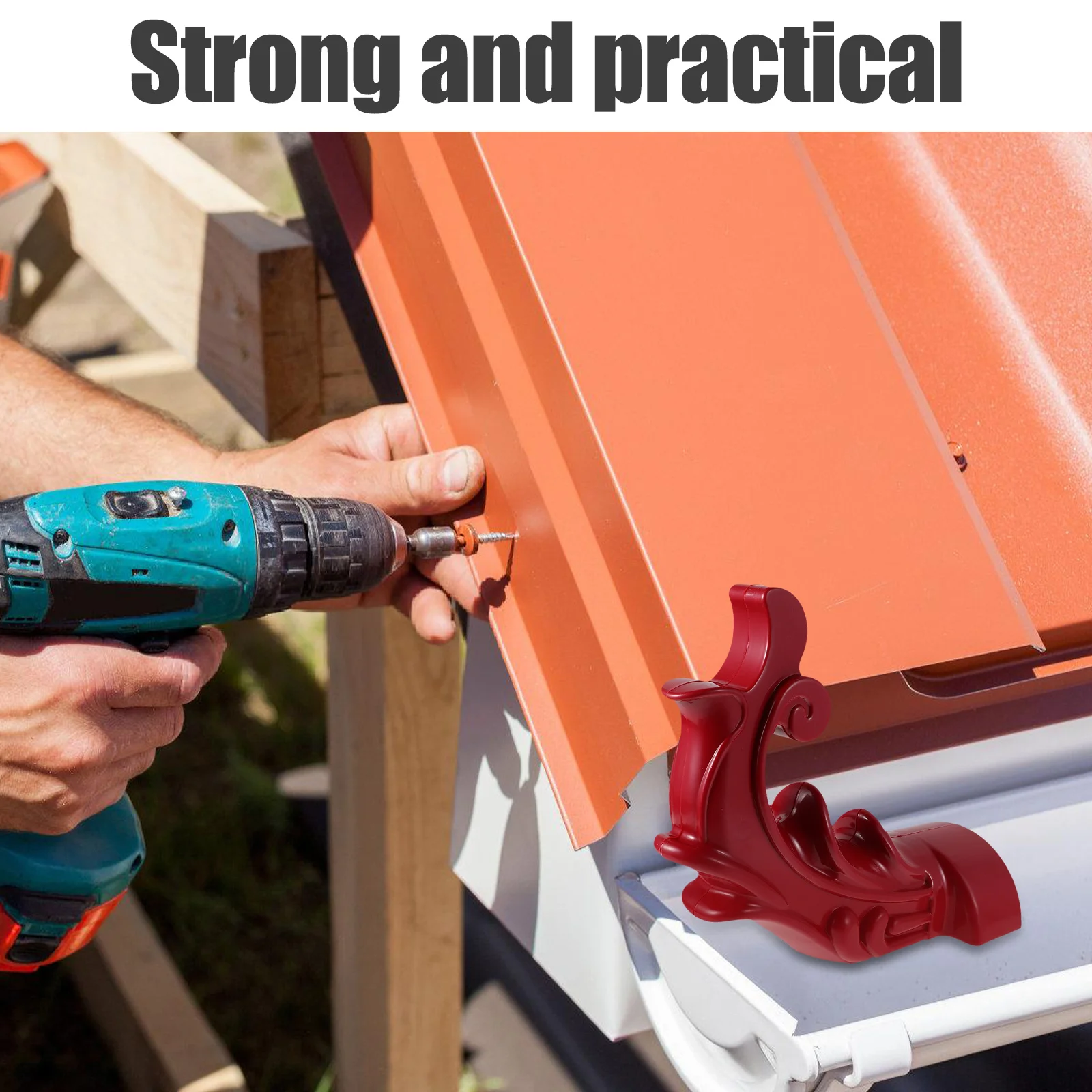 

Chinese Roof Ornament Vintage Architectural Detailing Plastic Weather Resistant Easy Installation Home Decorative Accessories