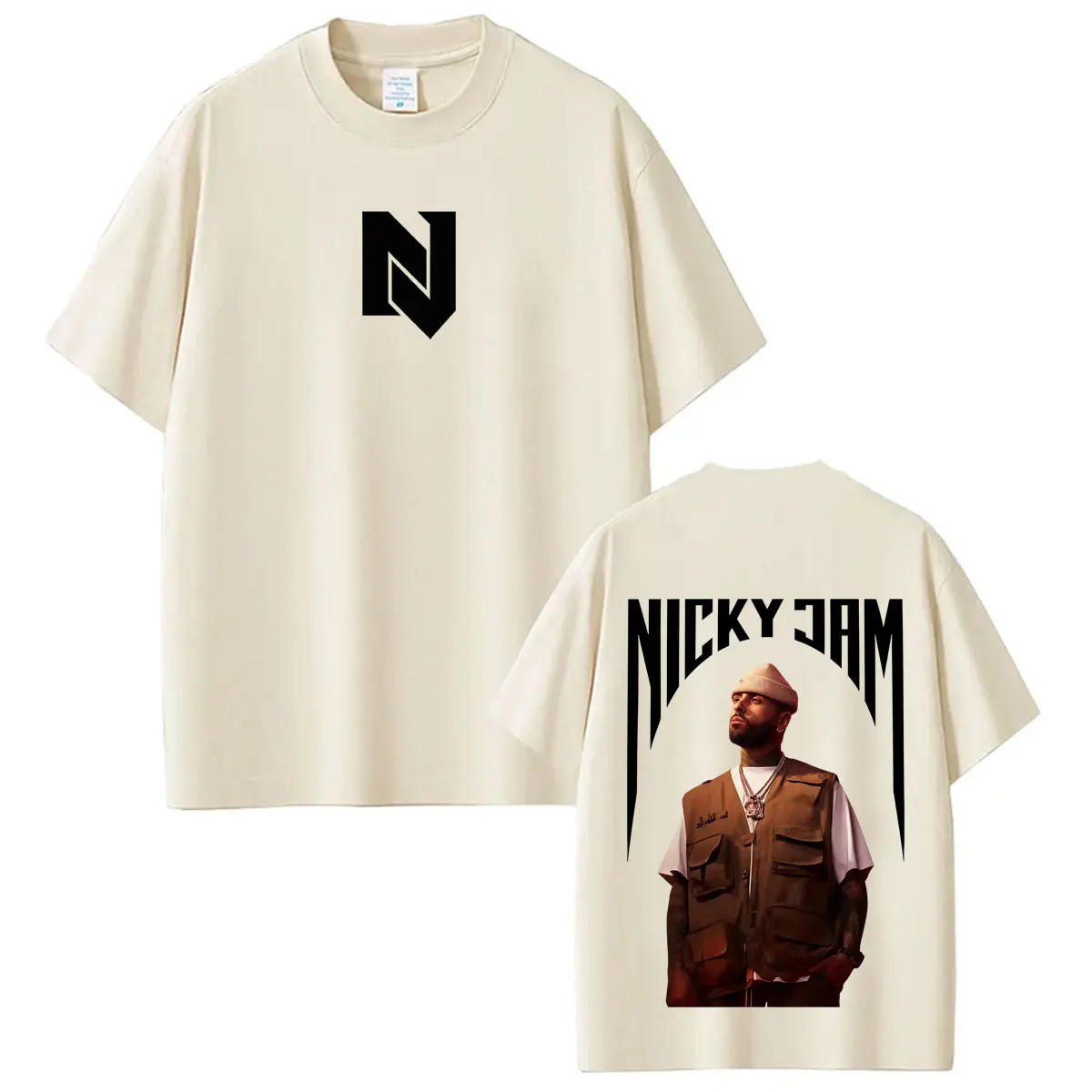 Camiseta con estampado de Nicky Jam Bohemio Tour 2026, camiseta de moda Hip-hop para hombre y mujer, camisetas informales holgadas de algodón de verano, camisetas góticas punk