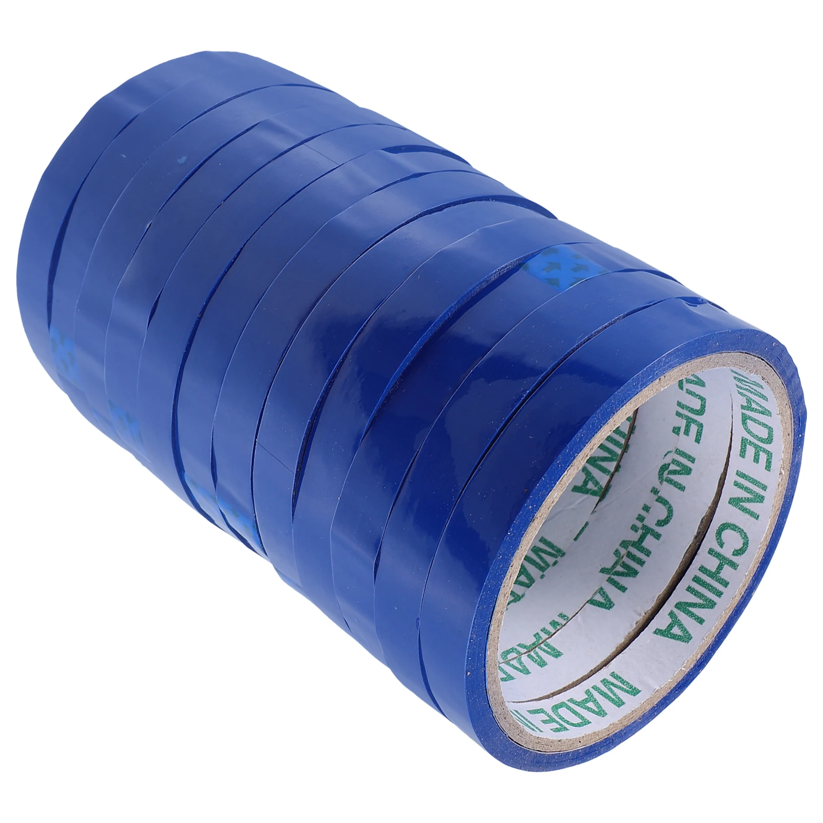

12pcs 1 2cm Sealing Tape Blue Color 30m Roll Bopp Material Packing Ties Supermarket Machine Refill Vegetable Bag
