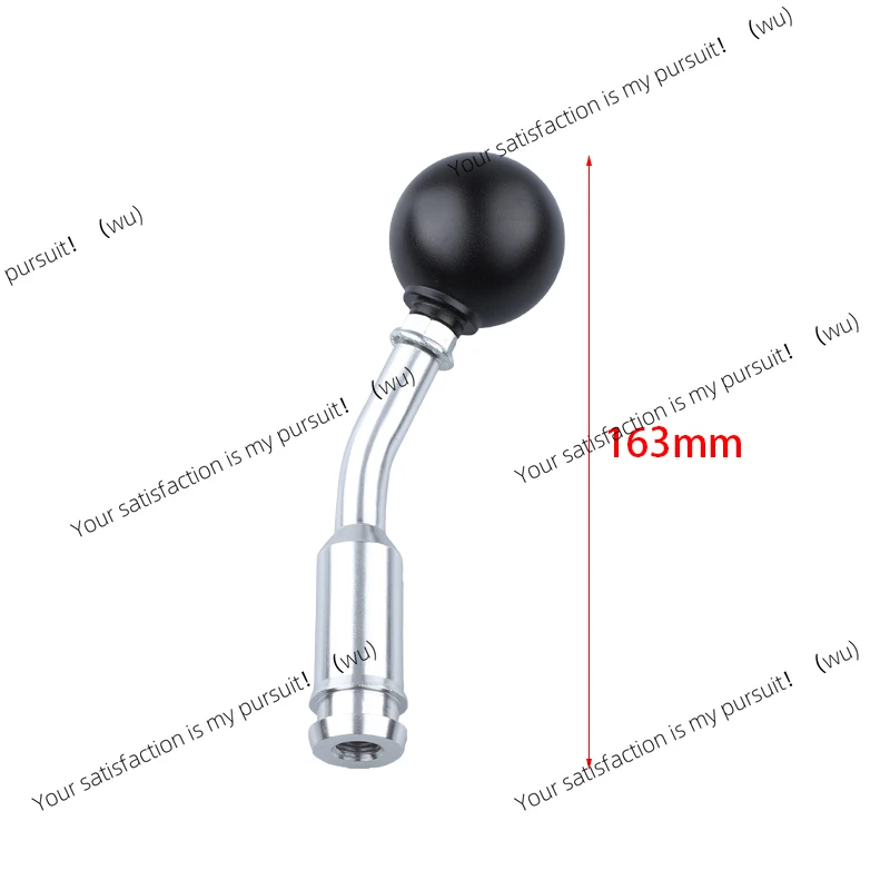 5 6 Speed Black Silver Car Shift Knob Aluminum Extension Rod Gear Shifter With Knob Shift Head