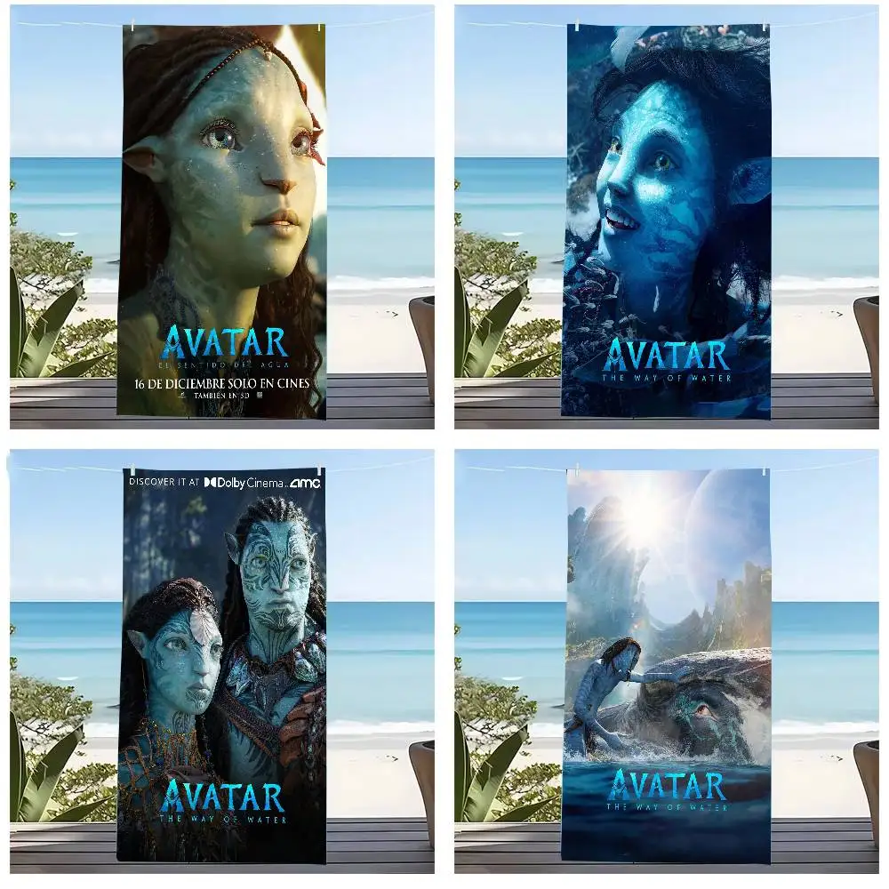 

Movie A-Avatar 2 Towel Colorful Bath Towels Microfiber Quick Dry Custom Sand Free Beach Yoga Spa Gym Pool