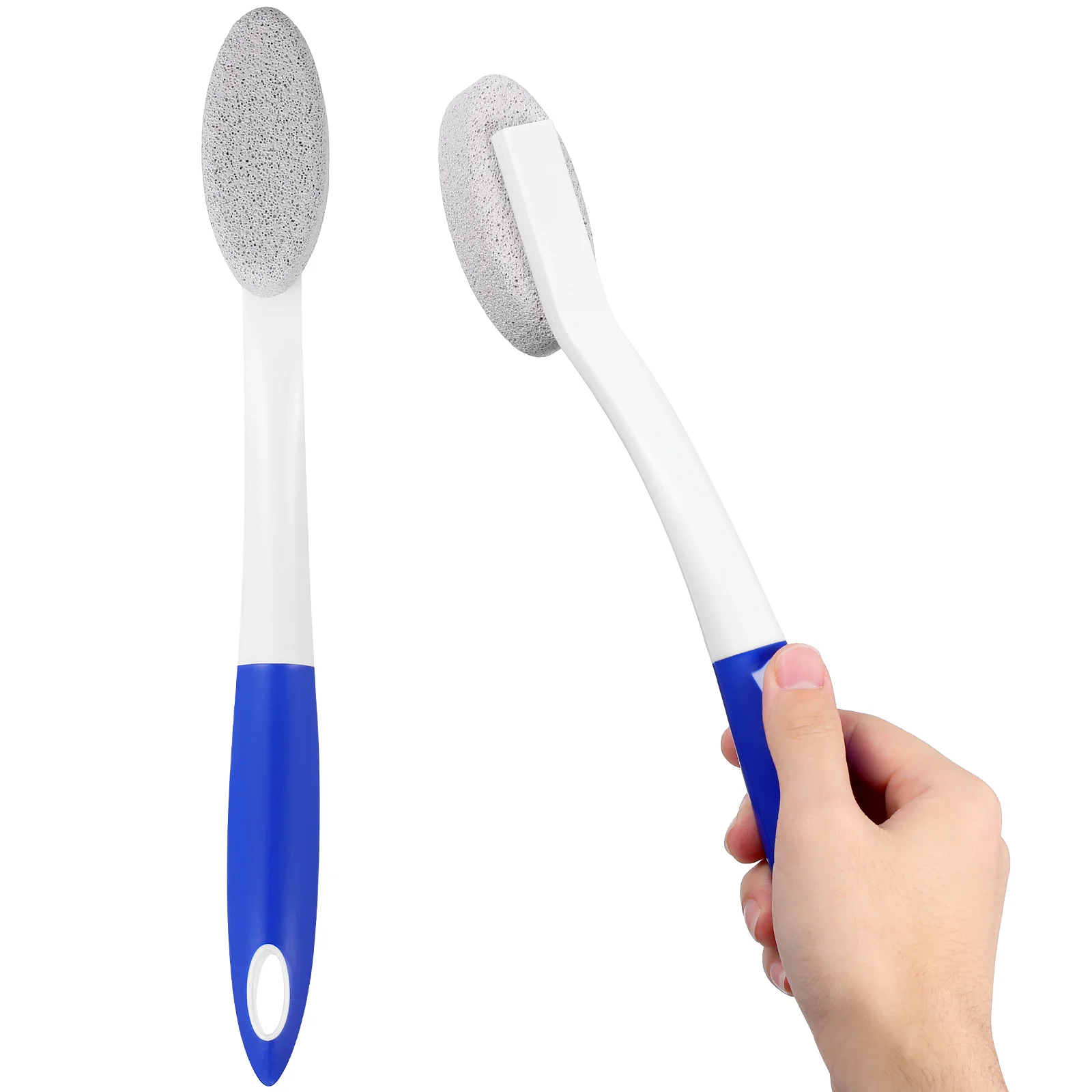 

1Pc Pumice Bath Shower Brush Long Handle Portable Foot Exfoliator Brush Cleaning Brush Bathing Supplies