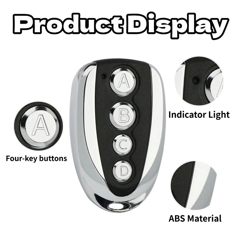 433MHz Clone Remote Control Copy Function 433.92MHz RF Wireless Transmitter Auto Cloning Duplicator for Garbage Gate Door
