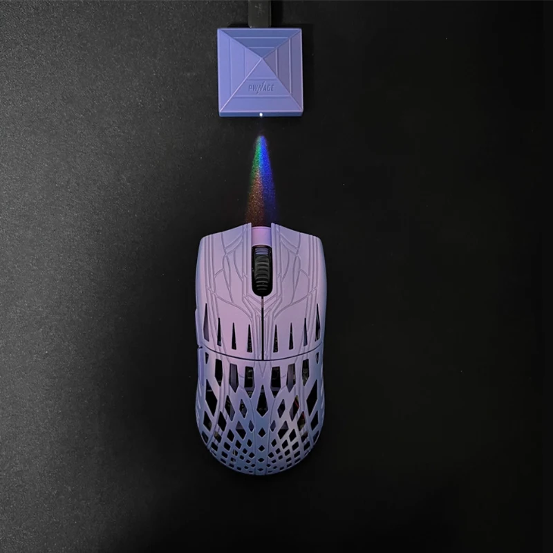 Carbon Fiber Tri Mode 8k Wireless Bluetooth Mouse Xero Sensor Omron Light Micro Motion Gaming Desktop Laptop Accessories