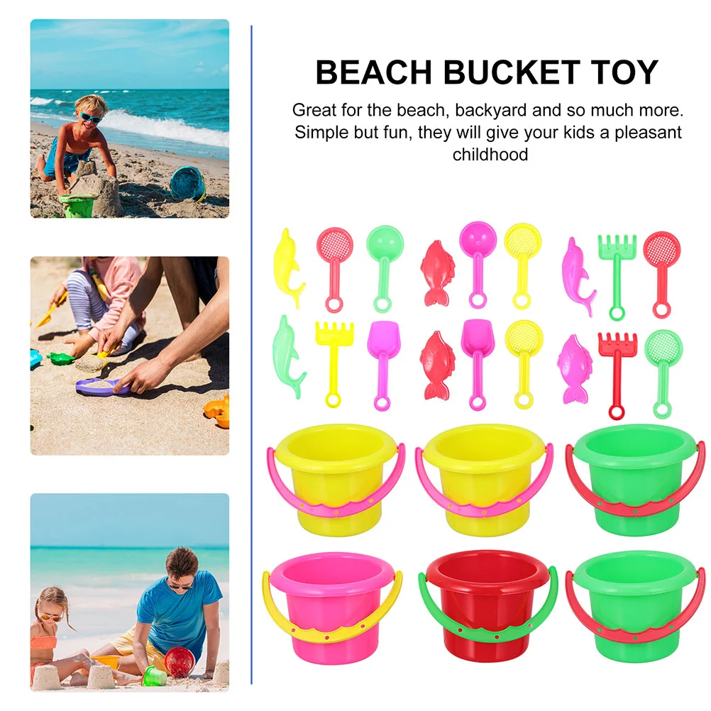 8 Sets Beach Bucket Kids Toys for Dump Truck Outdoor Sand Buckets Practical with