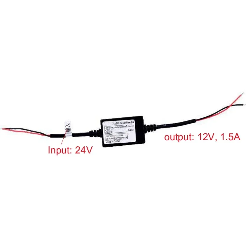 

DC 24 Volt to 12 Volt DC DC Step Down Power Cable Transformer Converter 24V to 12V 1.5A Car Smart Phone Charger Adapter Cable