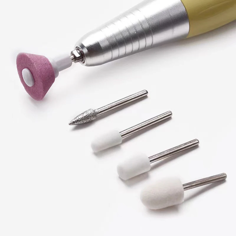 5Pcs/Set Portable Nail Pedicure Polishing Adamas Easy to clean Nail Tool Nail Specific Tools Nail Drill Bit Remove Dead Skin