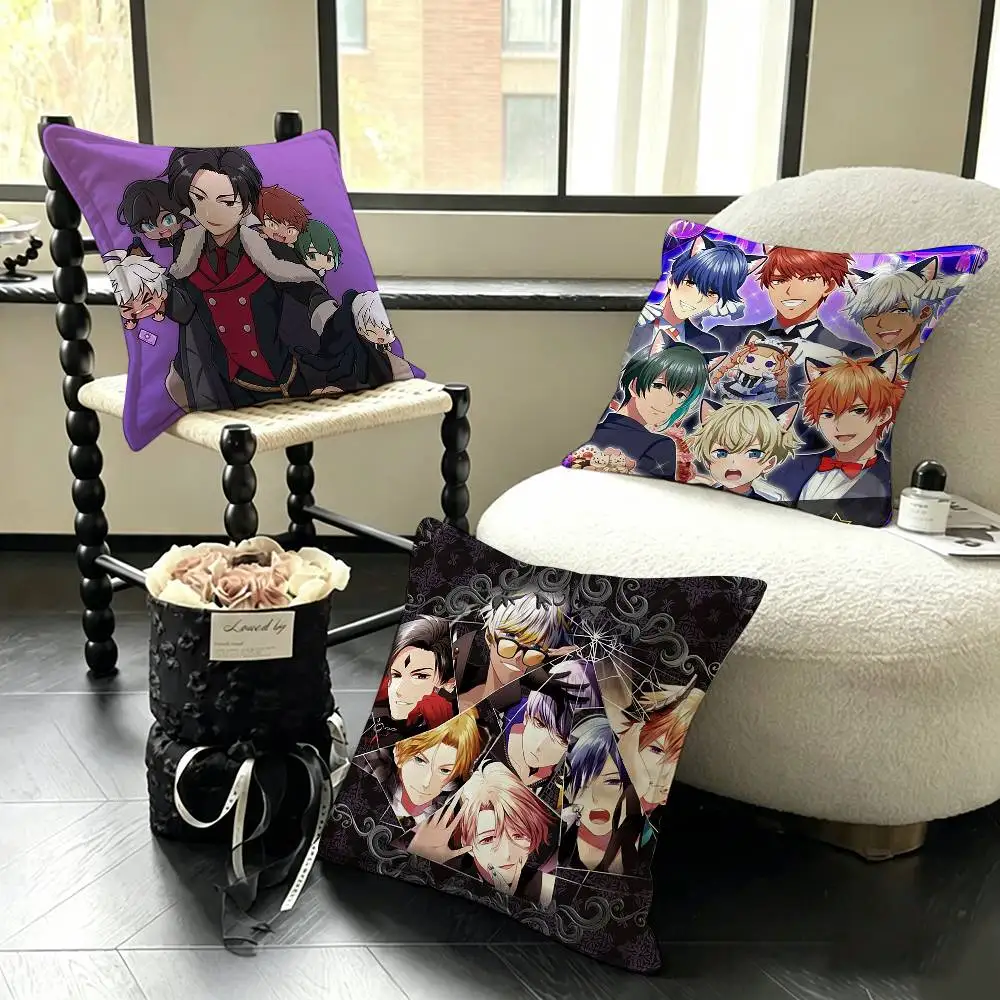 Obey Me! Anime Otome Sim Game Various Sizes Square Pillow Case For Car Home Bedchamber Decor
