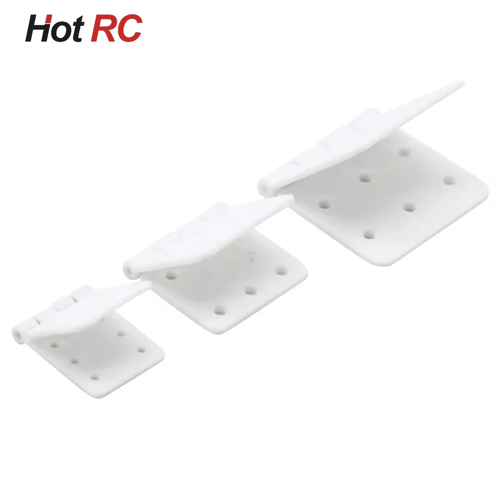 

White Nylon Pinned Hinge 20x36mm 16x29mm 12x24mm For RC Airplane Plane Parts Model Replacement