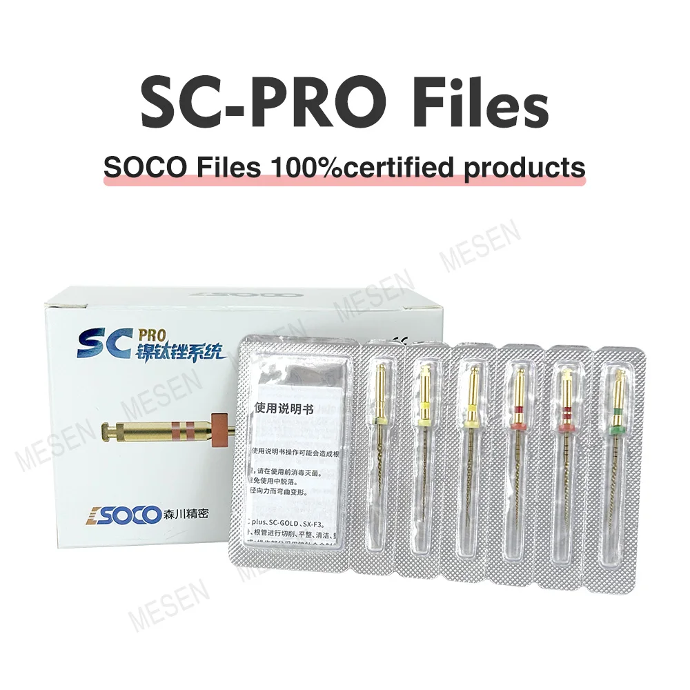 

1Box COXO SC-PRO Dental Nickel Titanium Heat Activation Root Canal File Endodontic Rotary Files High Strength Dental Tools