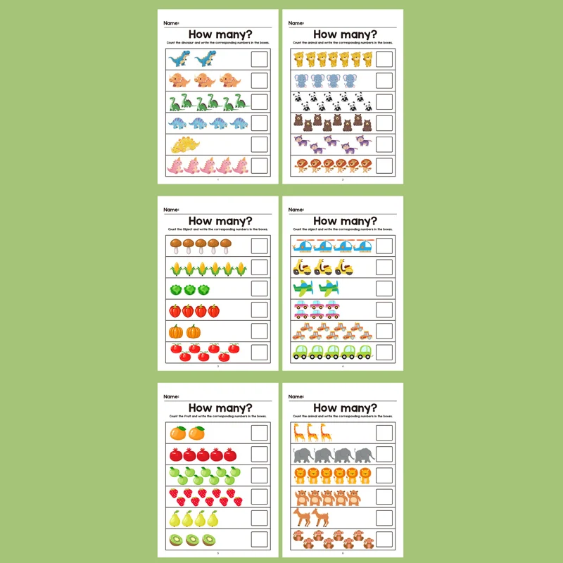 Math Fill-In-The-Blank Workbook for Toddlers, Early Education Logic Thinking Training, Fun Math Pattern Recognition Practice Boo
