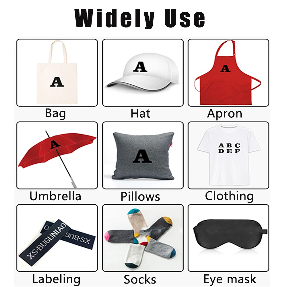 Cut DIY Heat Transfer Vinyl Adhesive Iron on A-Z Alphabet Assorted Color Printing Fabric Clothes T-Shirt Jerseys Craft Supply