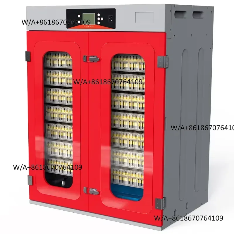 Durable Chinese Red Incubators For Hatching 728 Chicken Eggs Automatic Brooders